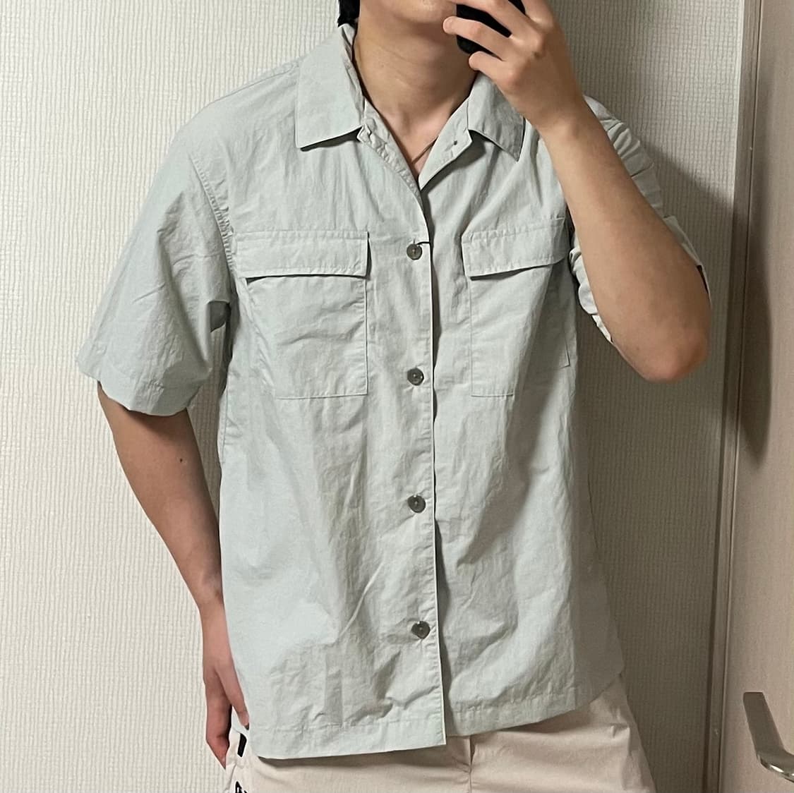 새상품 에디바우어 사파리 퍼티그 포켓 나일론 반팔 셔츠 상품이미지1