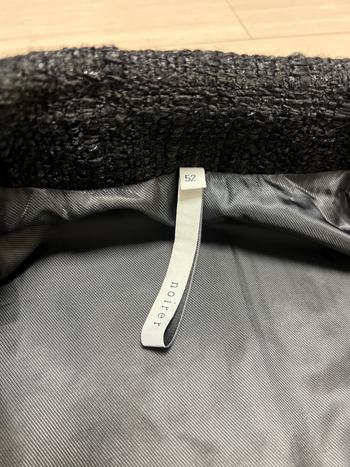 noirer 트위드 크롭 자켓 블랙 / 52 상품이미지9