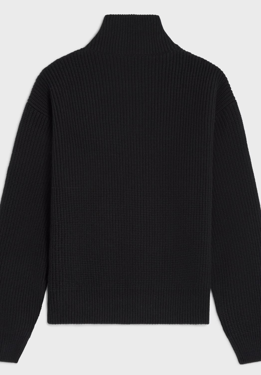 [L] 셀린느 트러커 스웨터 - 리브드 울 블랙 팝니다 상품이미지3