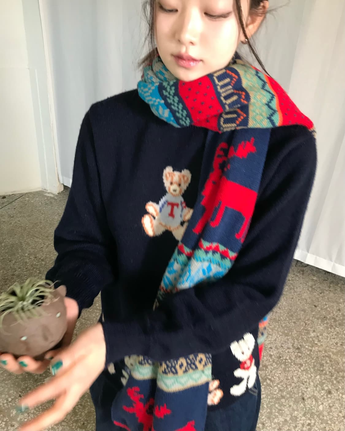 테디베어 니트 상품이미지4