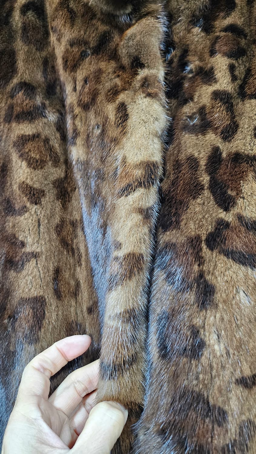 레오파드 무늬 밍크 코트 상품이미지4