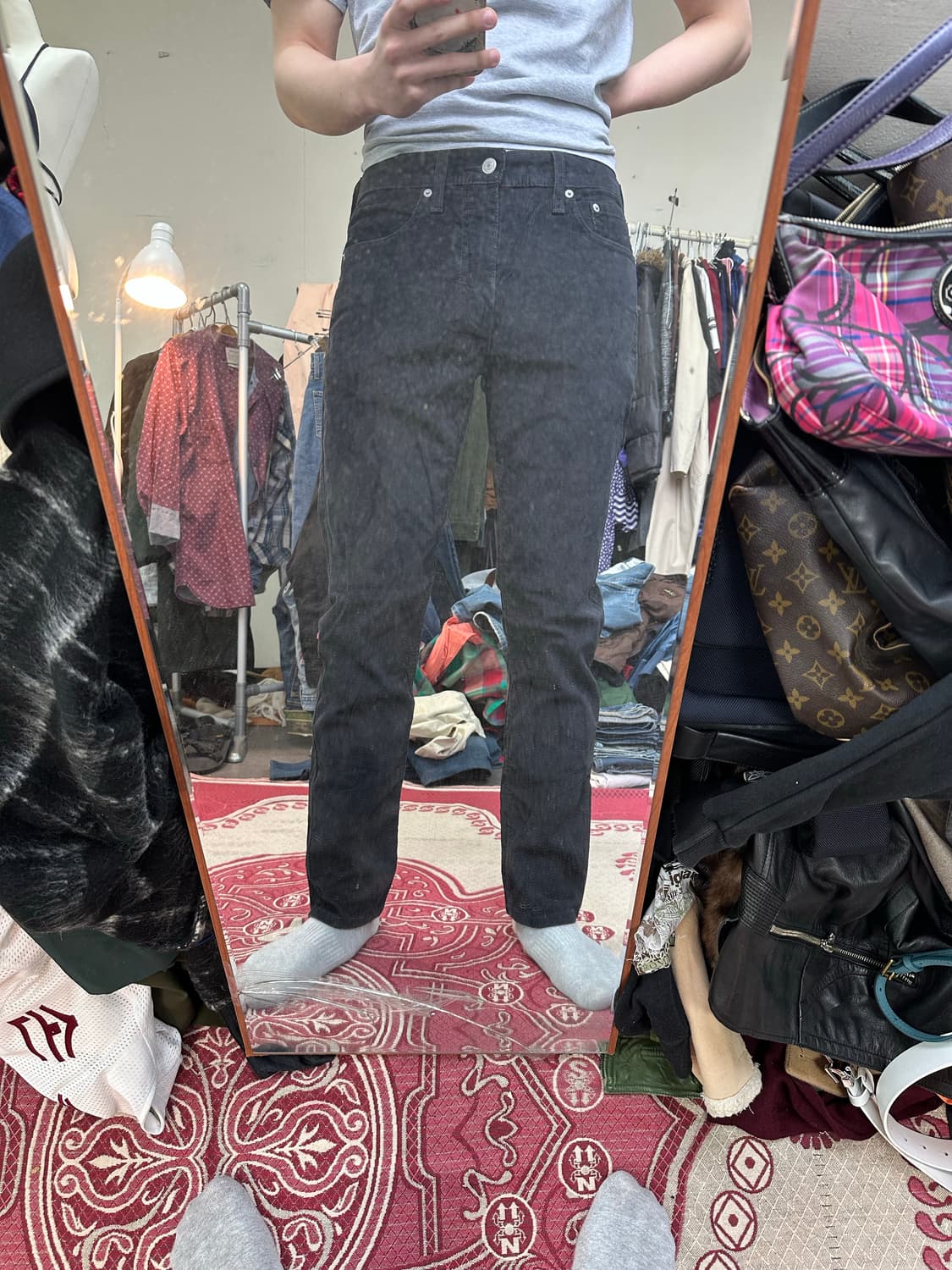 리바이스 502 블랙 코듀로이 상품이미지3