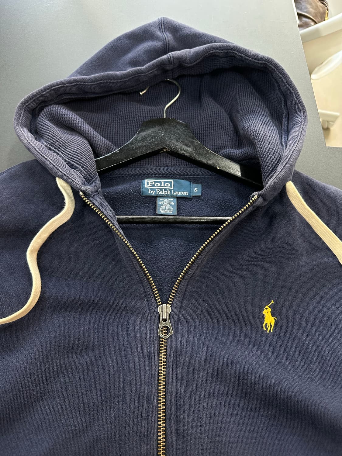 폴로랄프로렌 코튼후드집업 네이비 상품이미지6