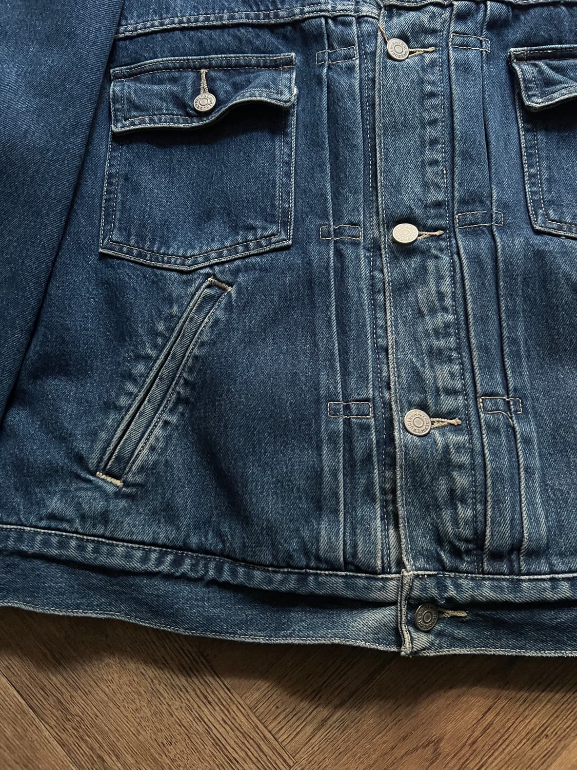 [XL]90's OG RRL 더블알엘 라이닝 데님 자켓 상품이미지4