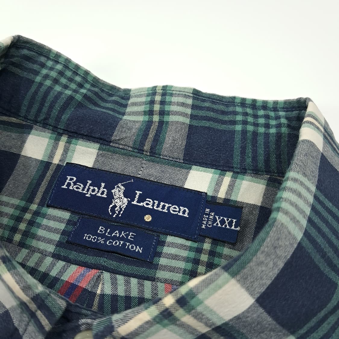 CL687 2XL 폴로 90s 클래식 타탄체크 버튼다운 셔츠 남방 상품이미지3