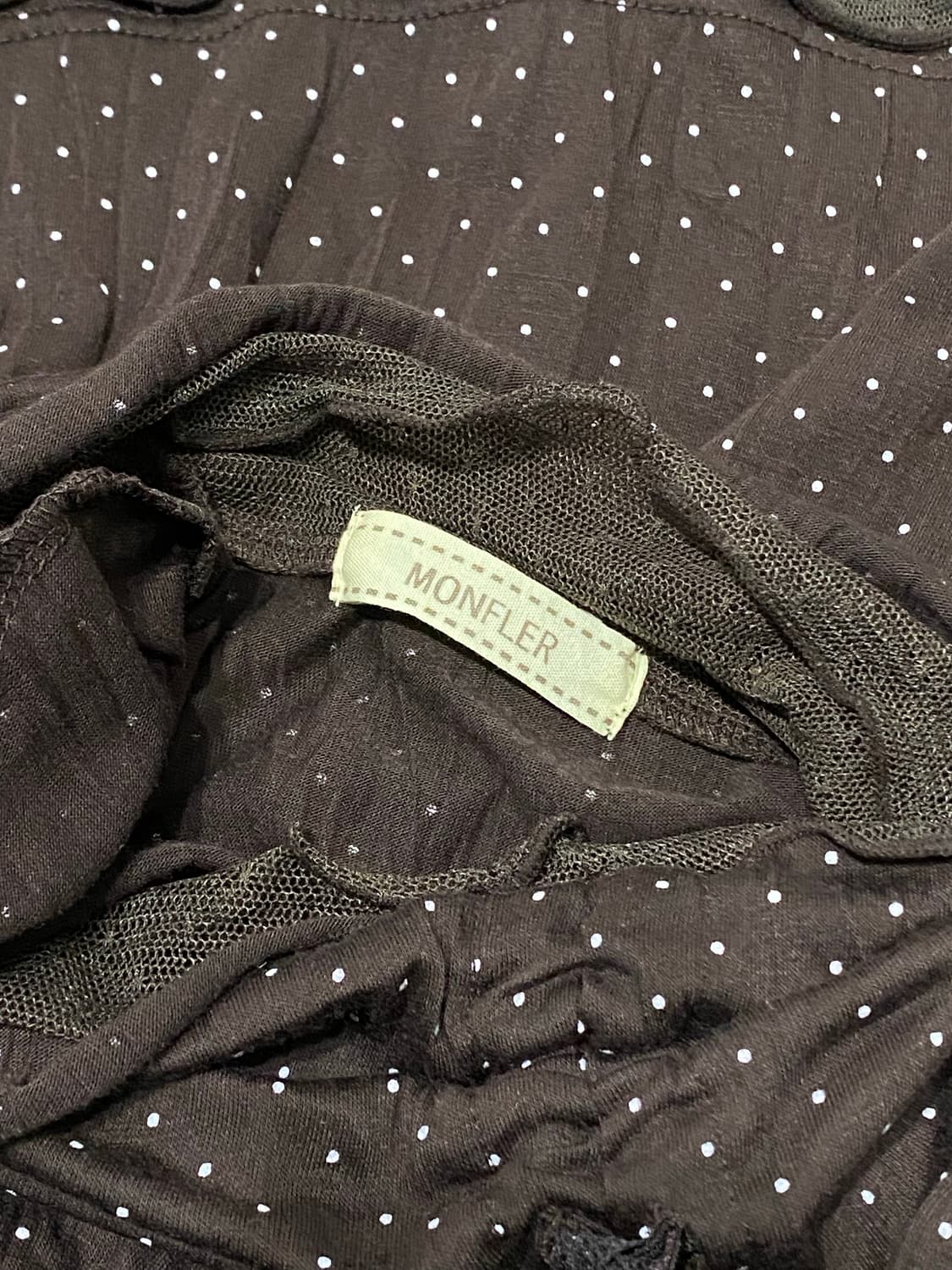 Monfler 레이스트리밍 도트 목폴라 상품이미지7