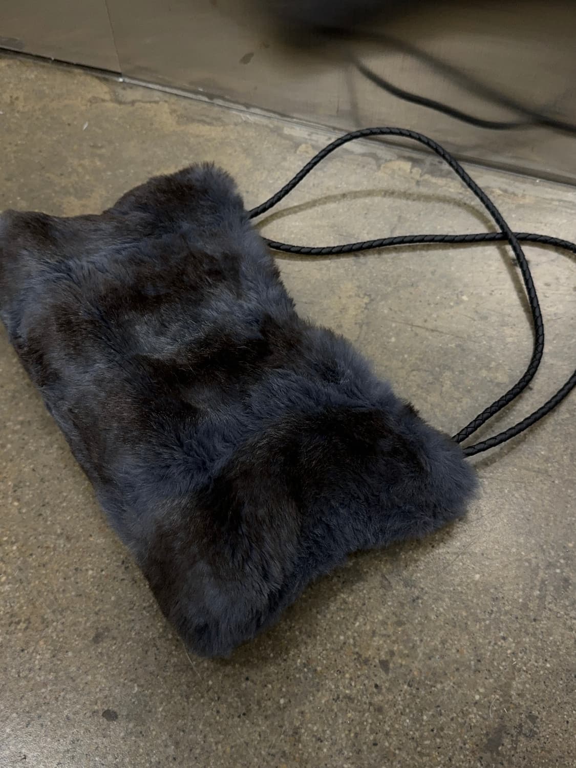 Blue fur shoulder bag 상품이미지3