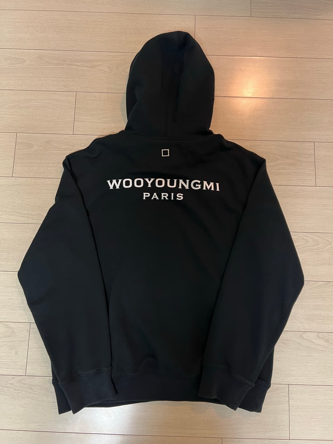 우영미 백로고 후드티 상품이미지2