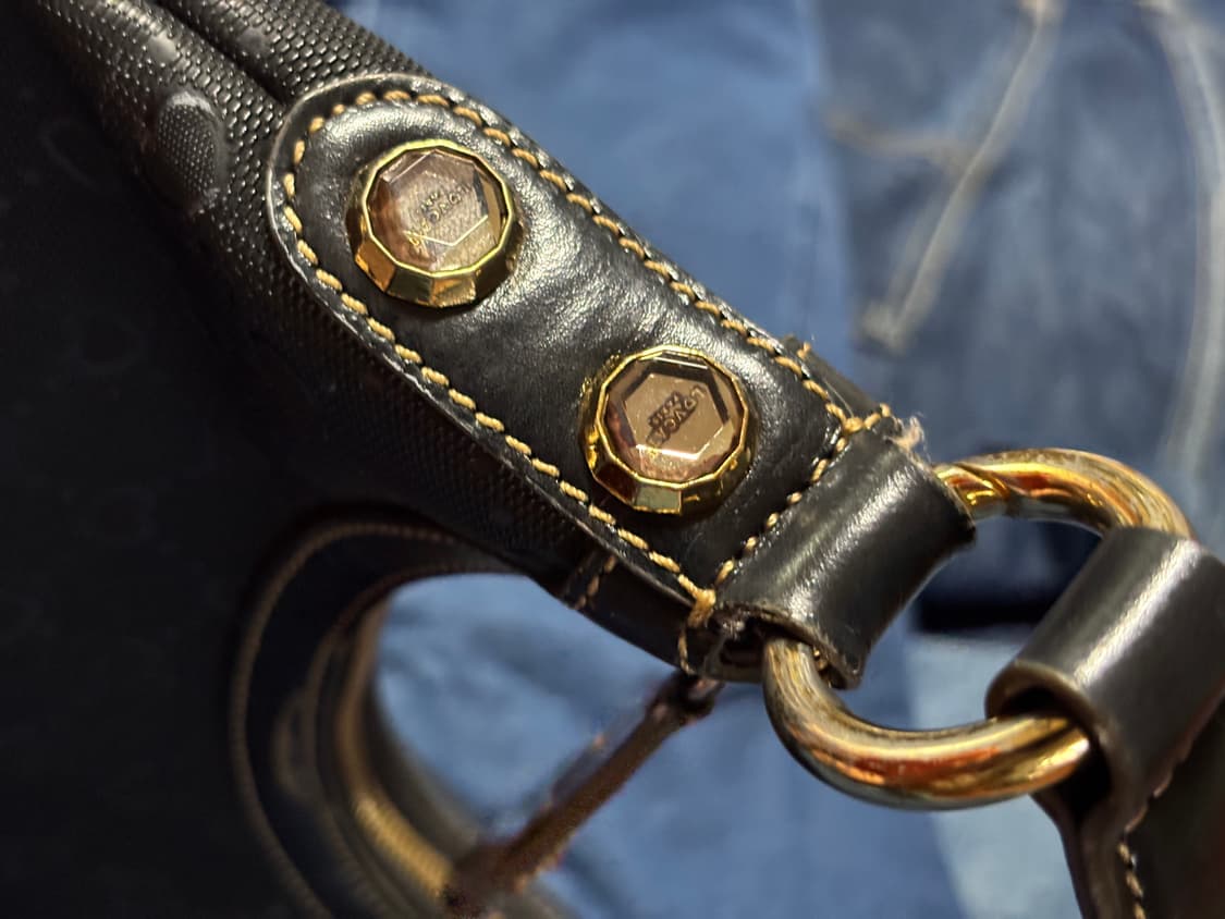 vintage love cat metalleather string bag 상품이미지7