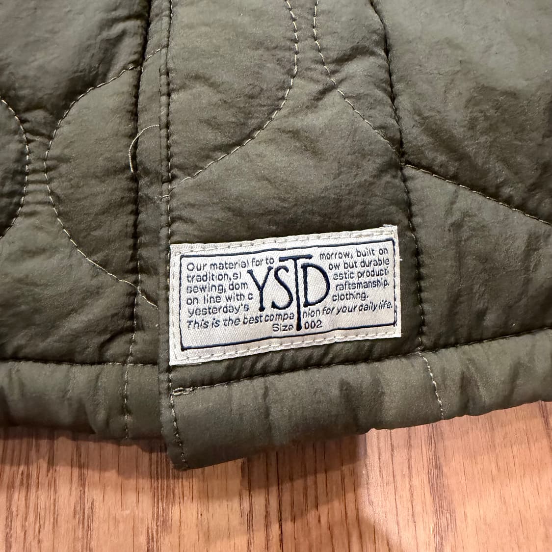 YSTD 오버사이즈 퀄팅 롱 자켈 상품이미지6