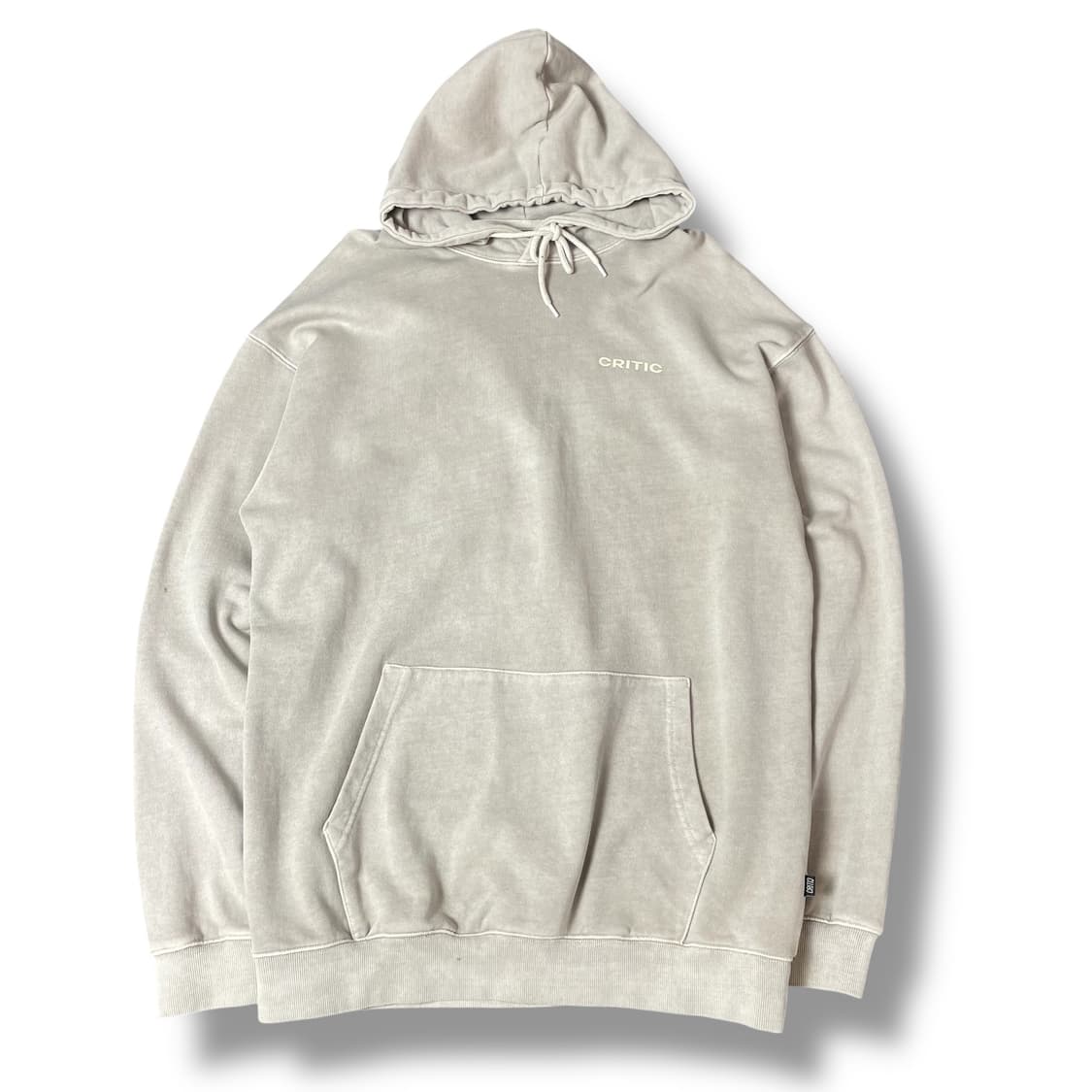 CRITIC 미니로고 그레이 후드 L 상품이미지1