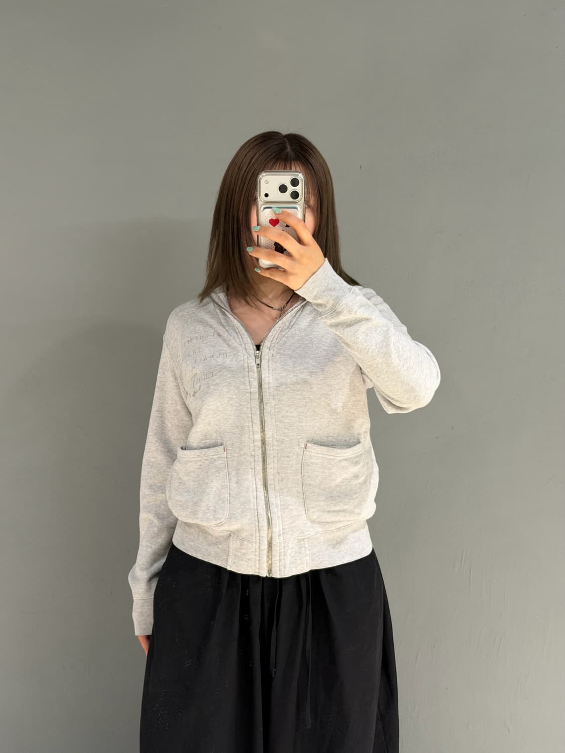 collar detail pocket zip-up 상품이미지2