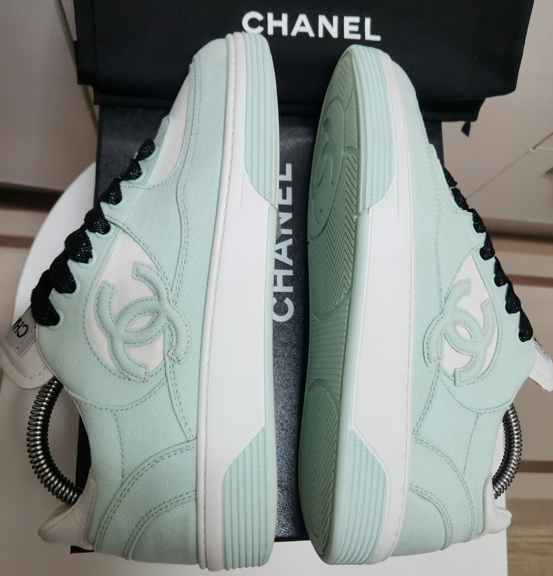[정품]24C샤넬 스니커즈 운동화 파스텔 38 (남녀공용)새상품급한정판  상품이미지3