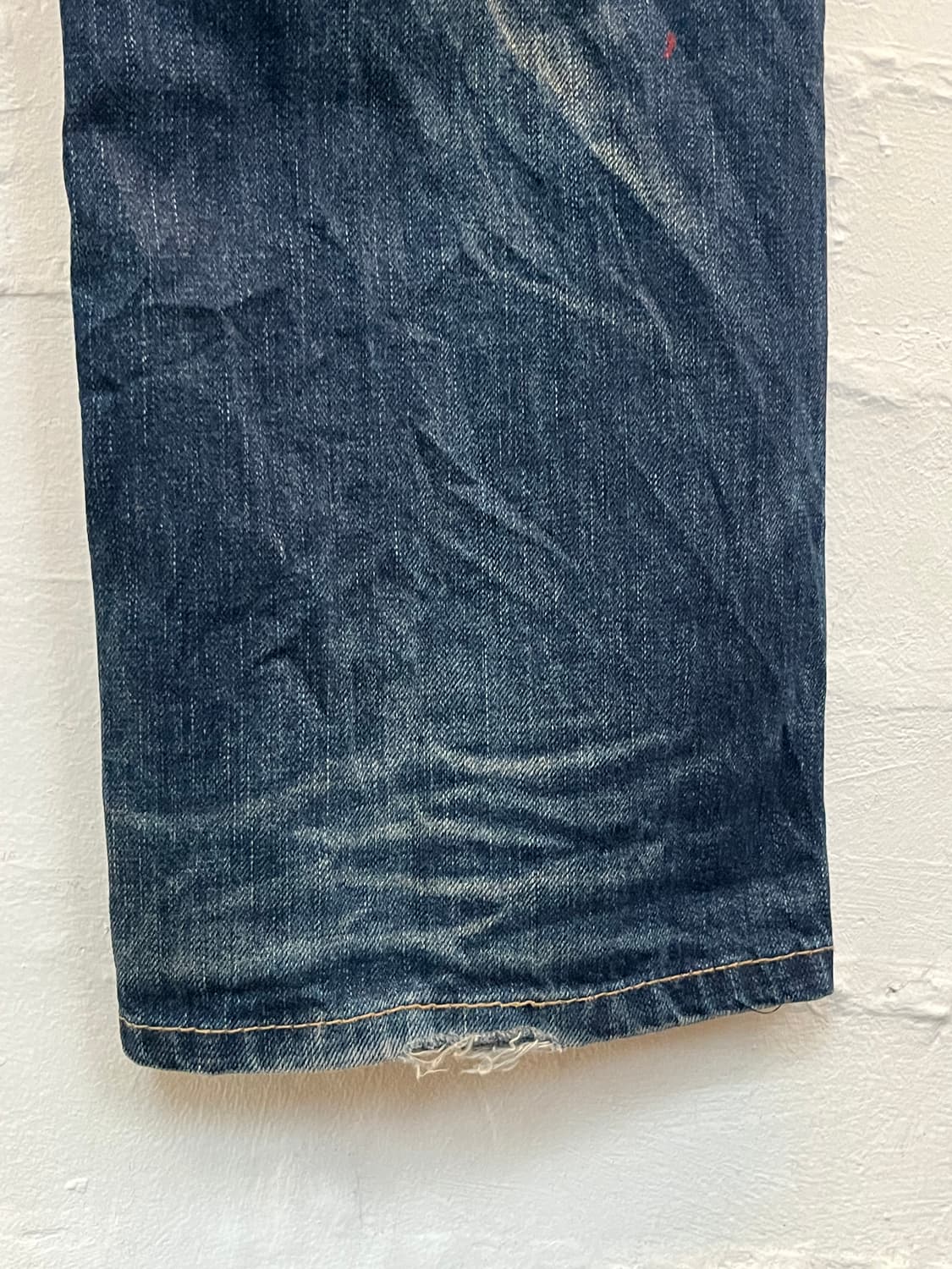 Lolita Jeans 스트레이트 워싱 데님 진 W32 상품이미지9