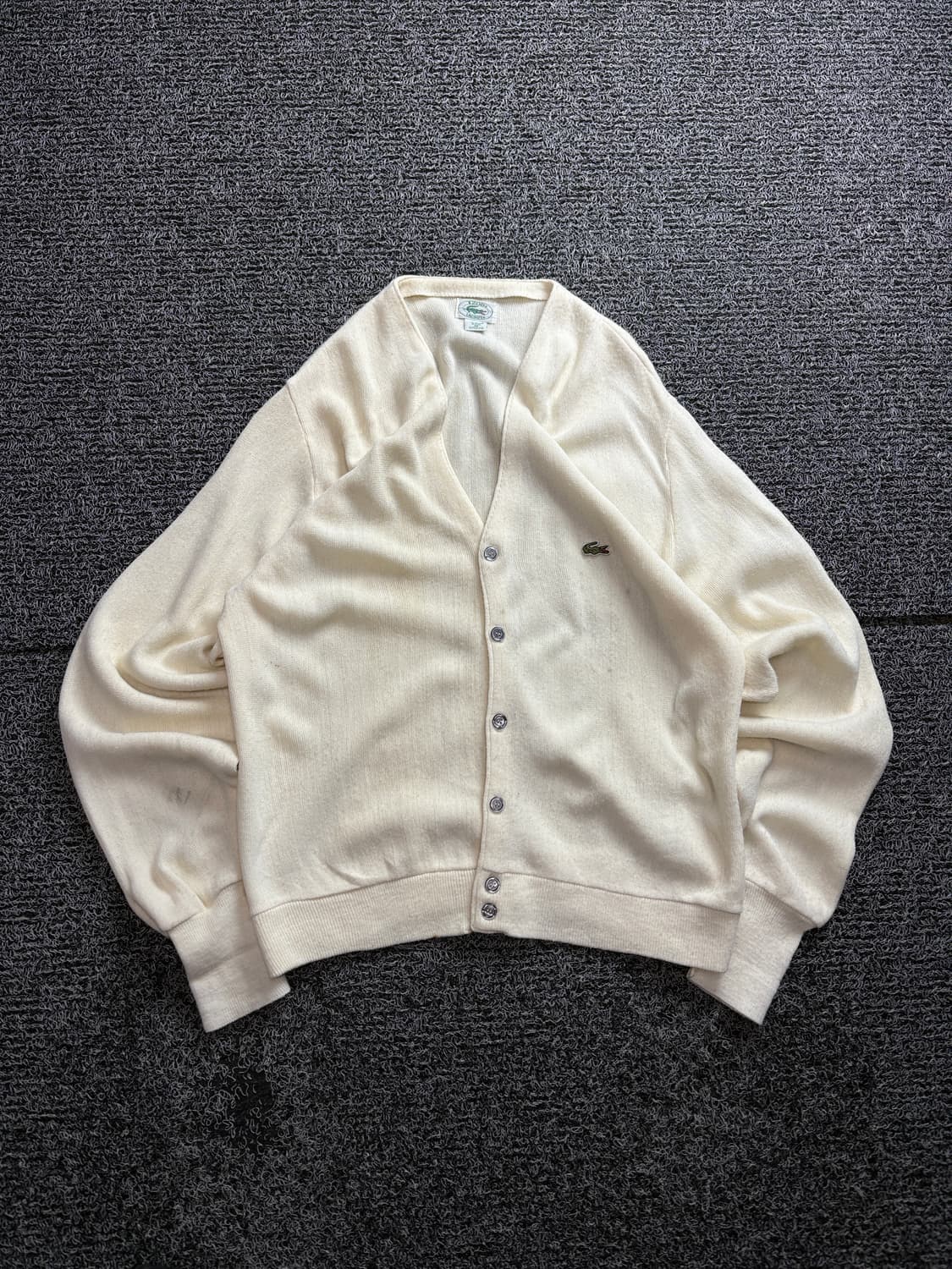 라코스테 아카이브 자수로고 미니멀 박시핏 가디건 2813 상품이미지2