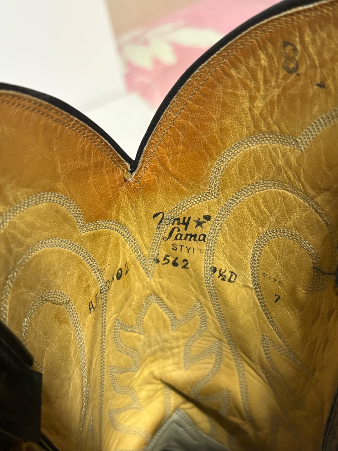 토니 라마 빈티지 웨스턴 카우보이 부츠 Made in USA 상품이미지8