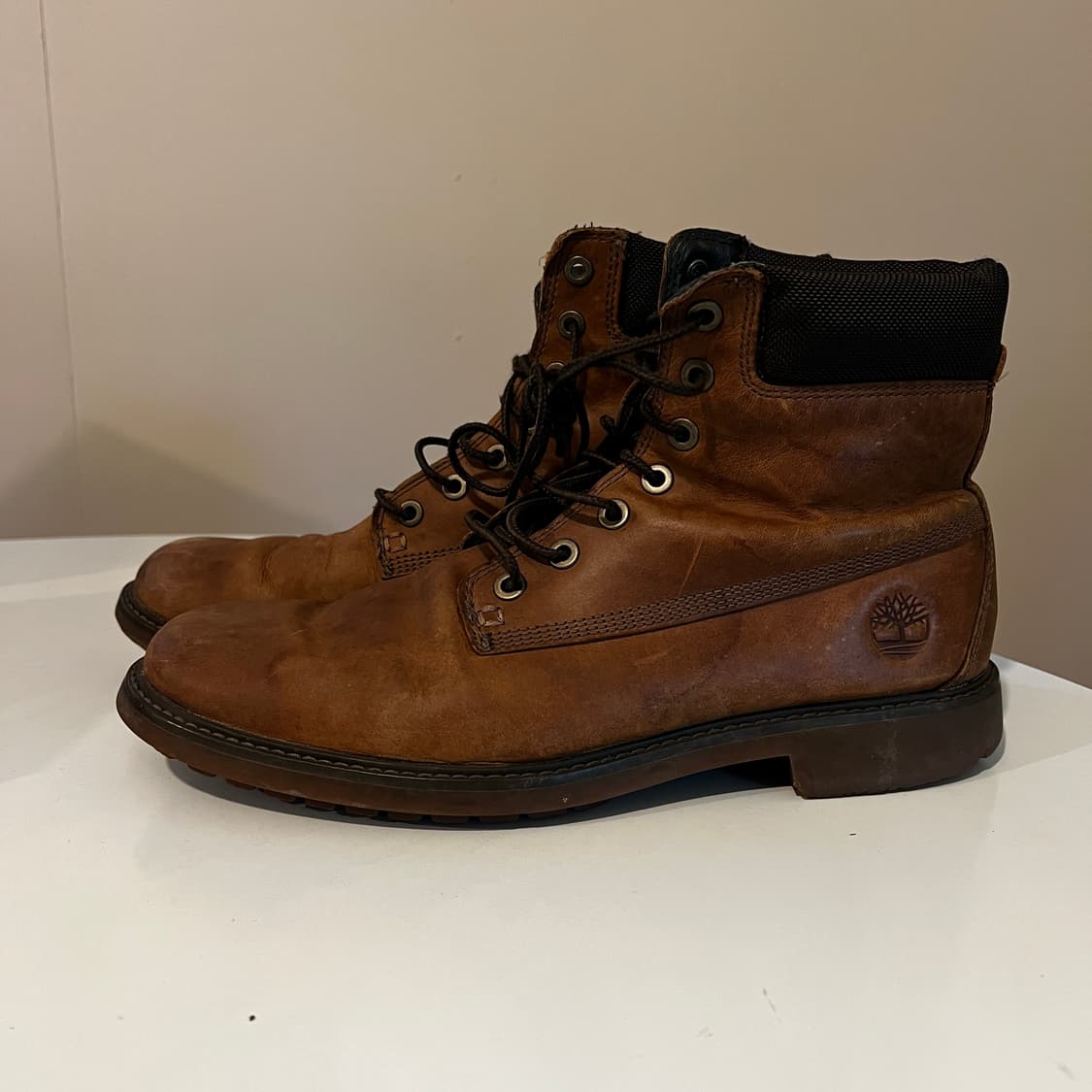 팀버랜드 6인치 브라운 가죽 부츠 상품이미지2
