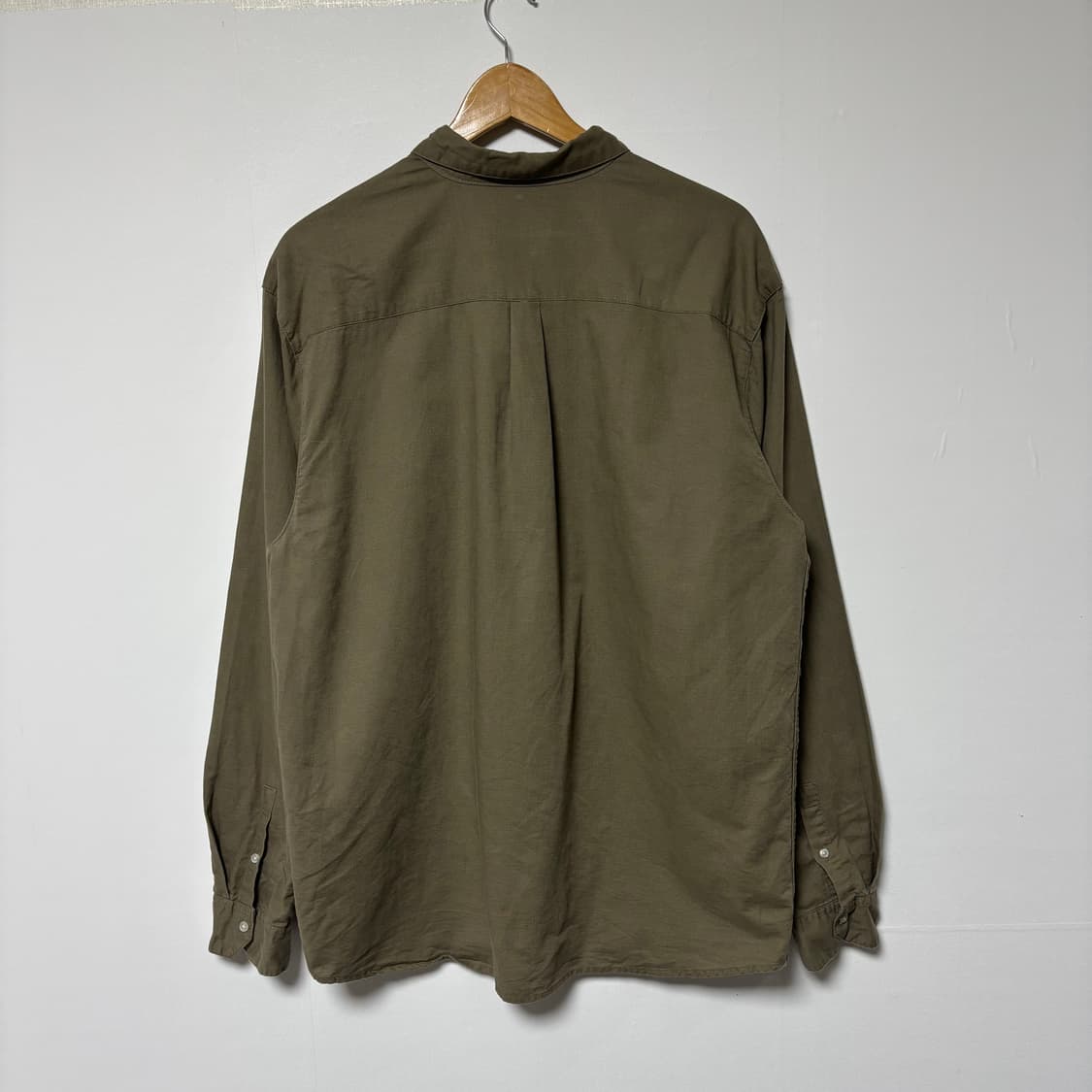 카키색 남방 셔츠  L  상품이미지2