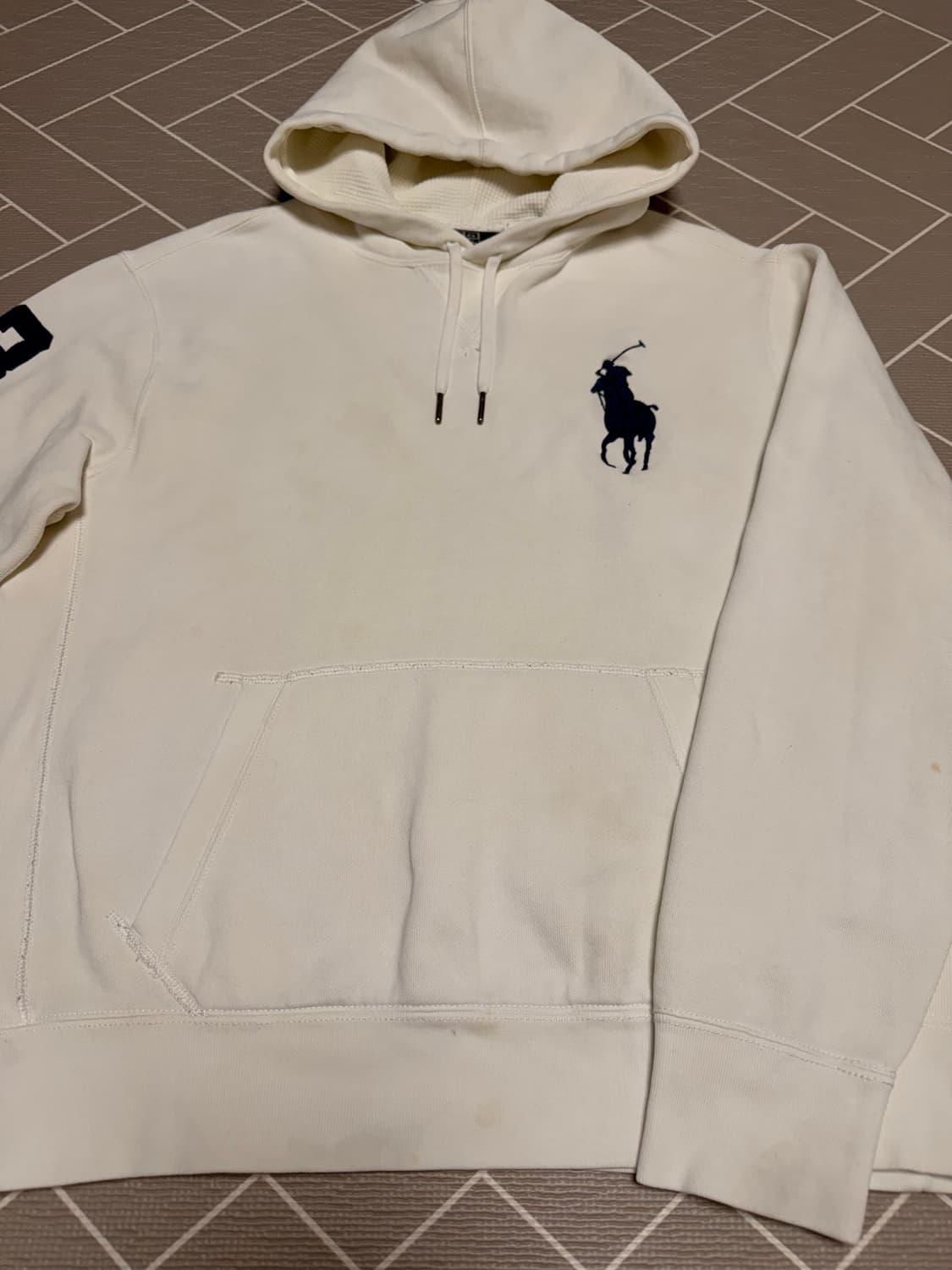 폴로 빅포니 후드티 화이트 상품이미지7