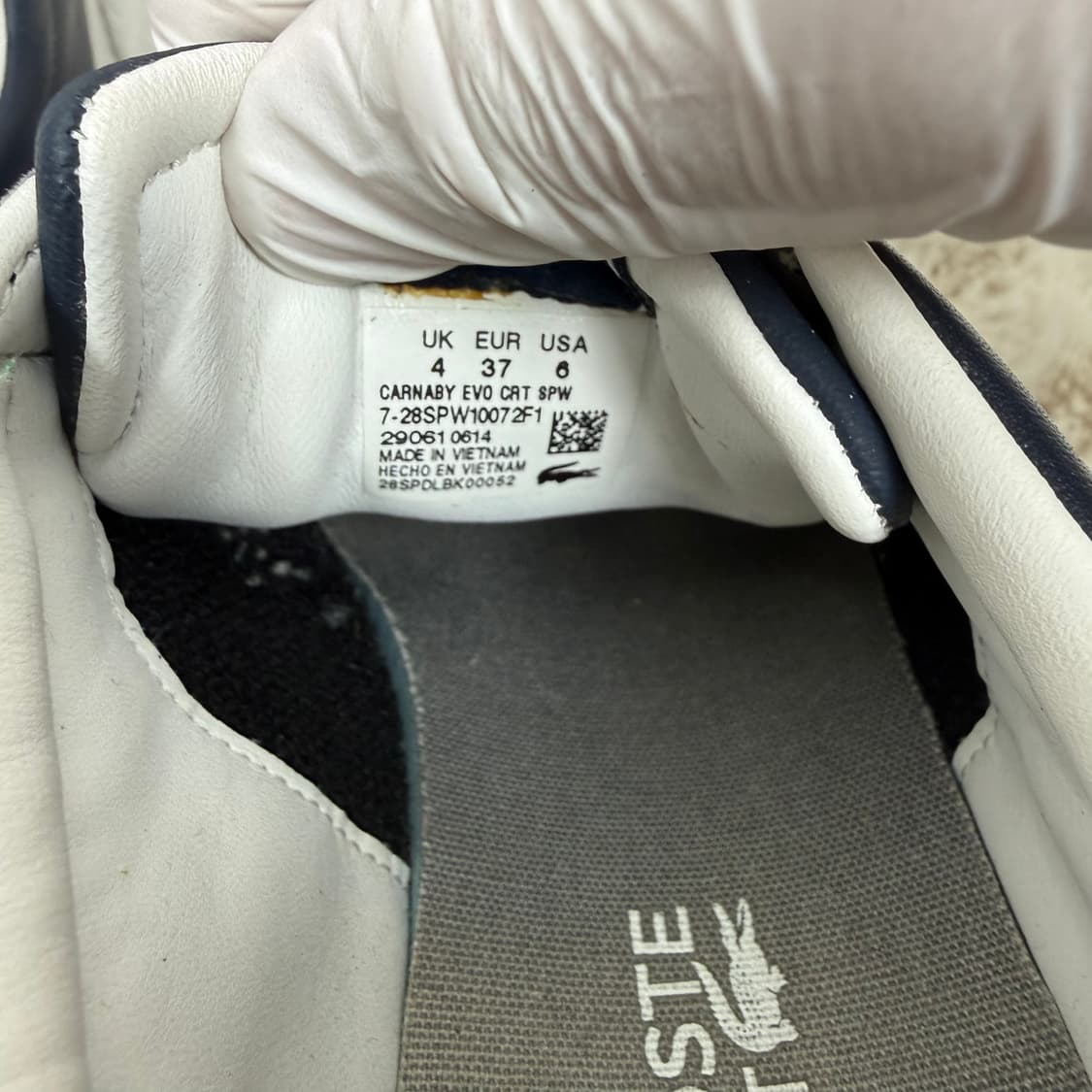 (230) 라코스테 그레듀에이트 스니커즈 네이비 상품이미지6