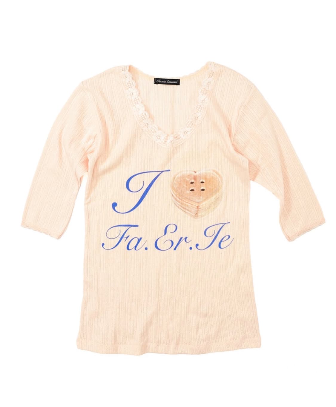 샵페어리 lace T-shirt (pink) 상품이미지2