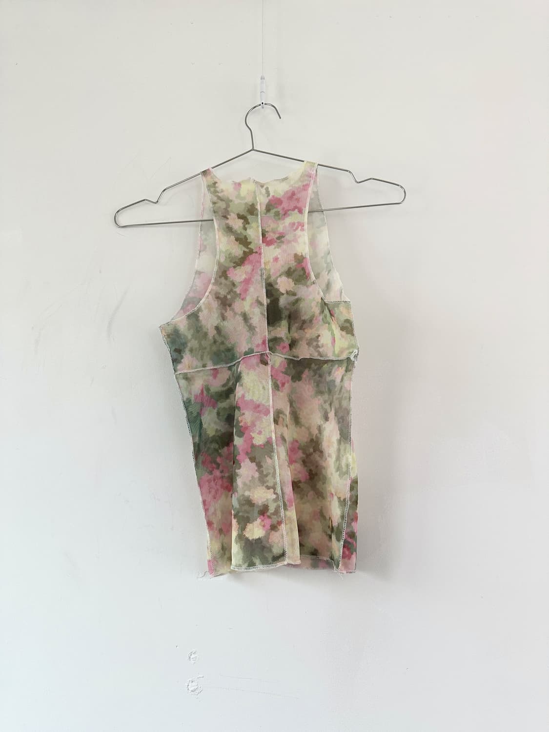 Aurora sheer halter sleeveless / green 상품이미지3