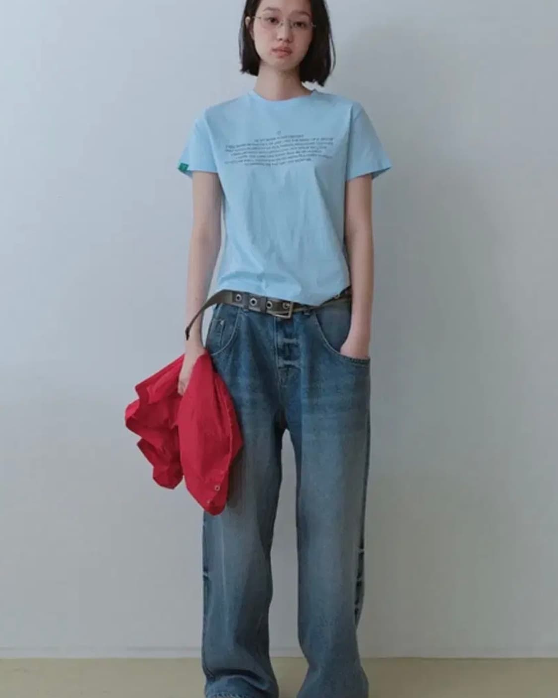 노컨텐츠 벨트 그레이 Buckle belt_Grey 상품이미지2