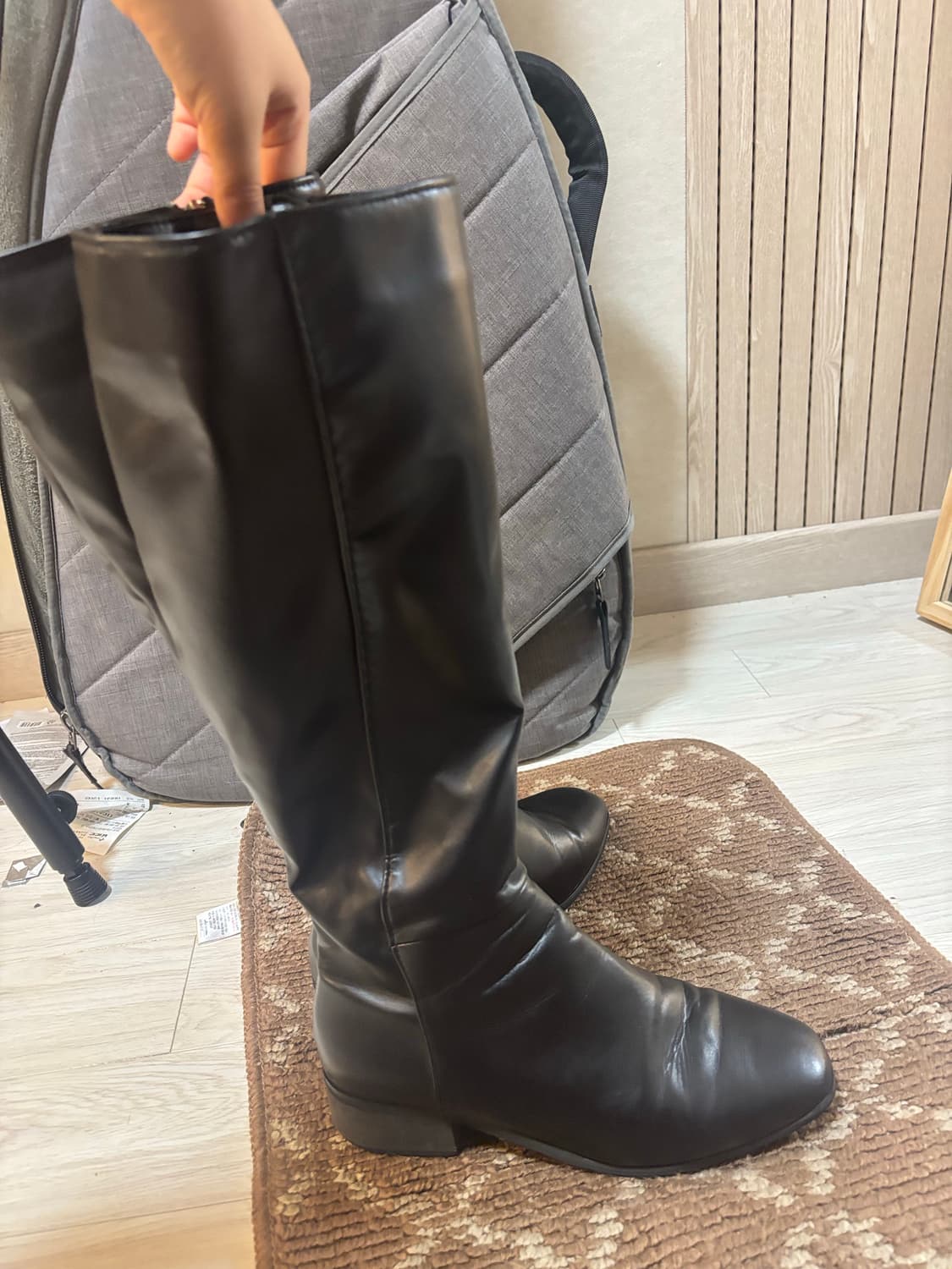 착한구두 블랙 롱부츠  상품이미지2