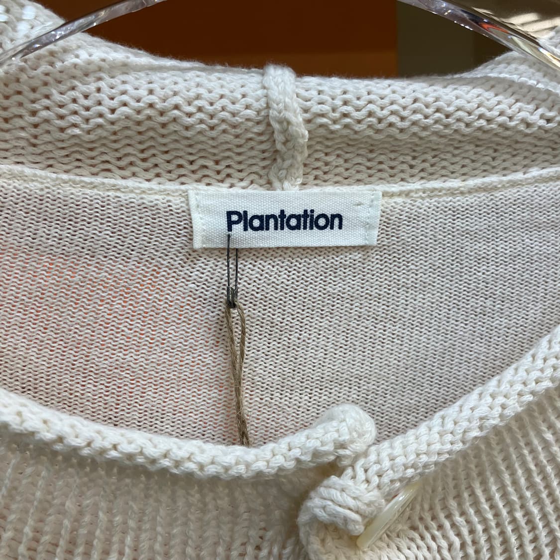 이세이미야케 플랜테이션 아이보리 니트 가디건 M 상품이미지2