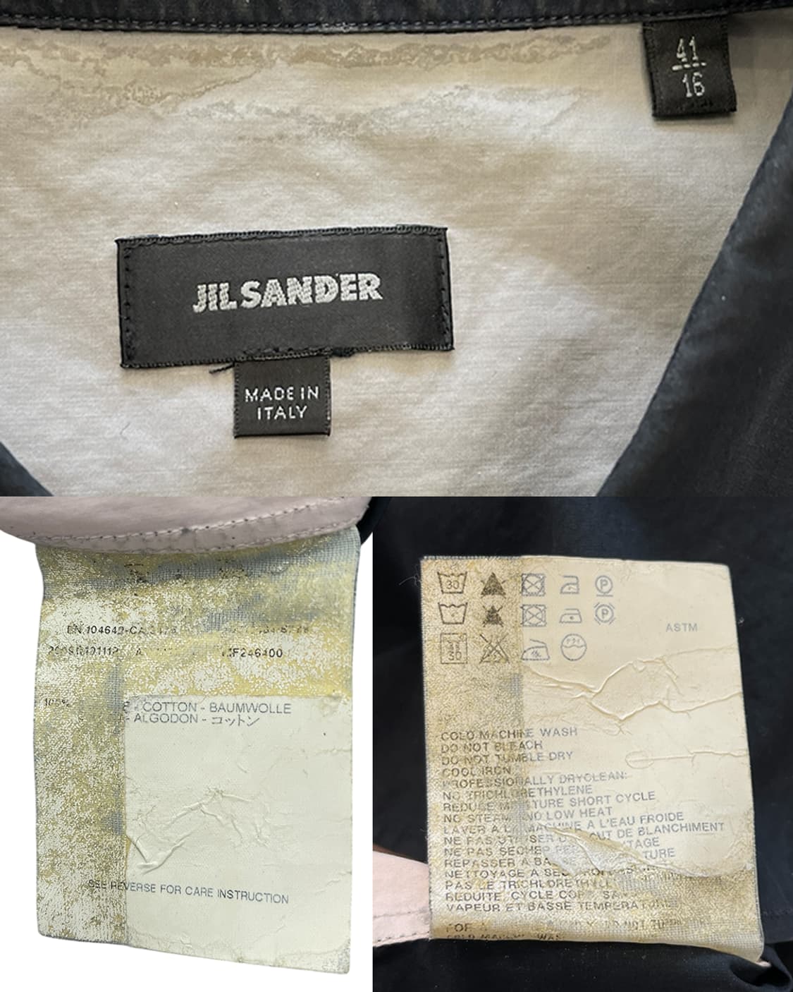 질 샌더 by 라프 시몬스 09SS 컬러블락 하프 슬리브 셔츠 상품이미지10