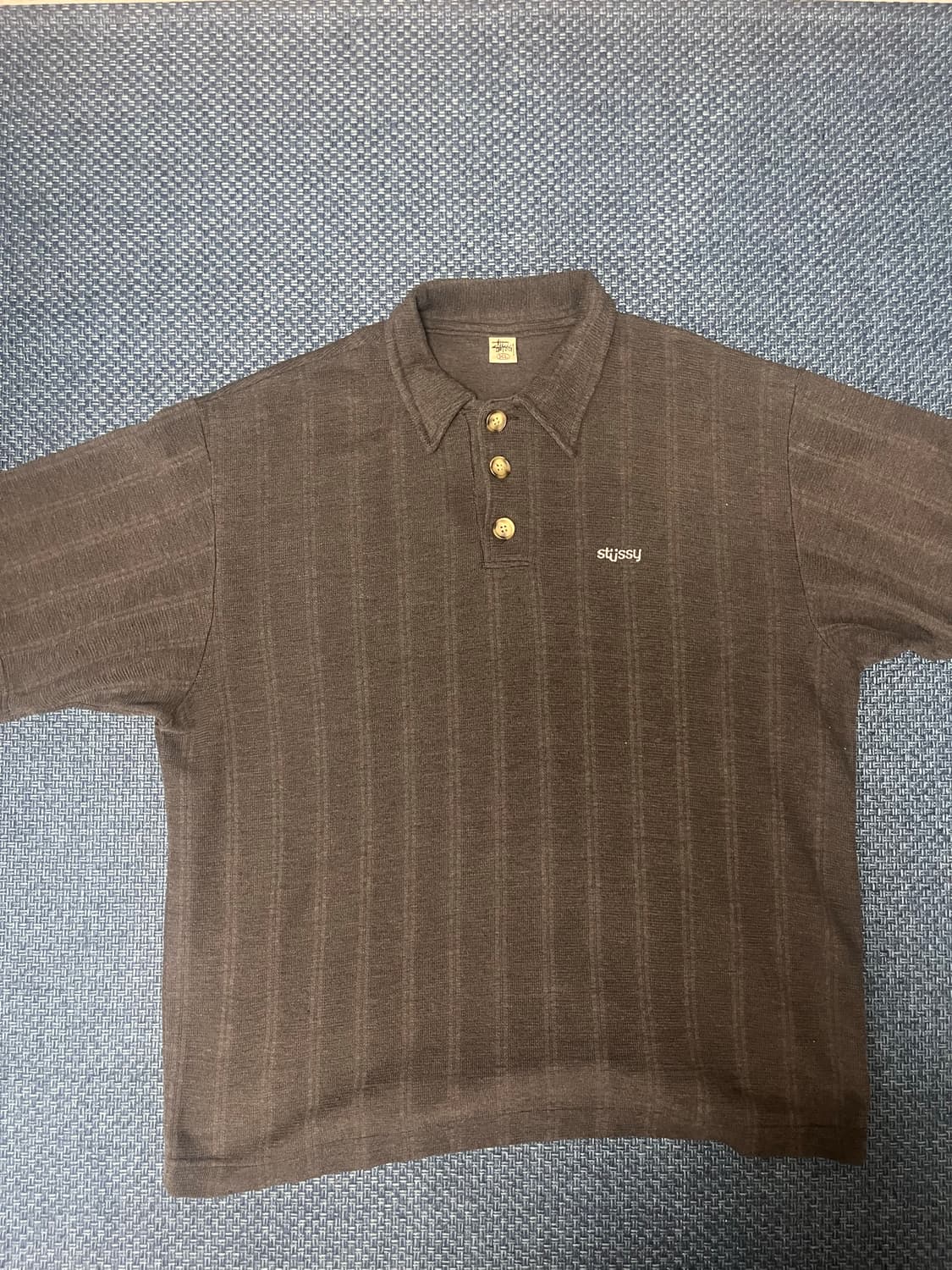 90~00 old stussy polo shirt S/S (XL) 상품이미지1