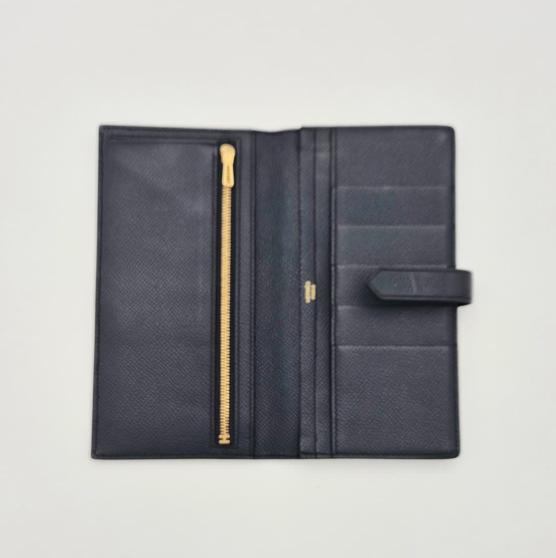 [중고명품셀렉트]에르메스 베안(Béarn) 장지갑 골드 H 버클 Y각인 상품이미지8