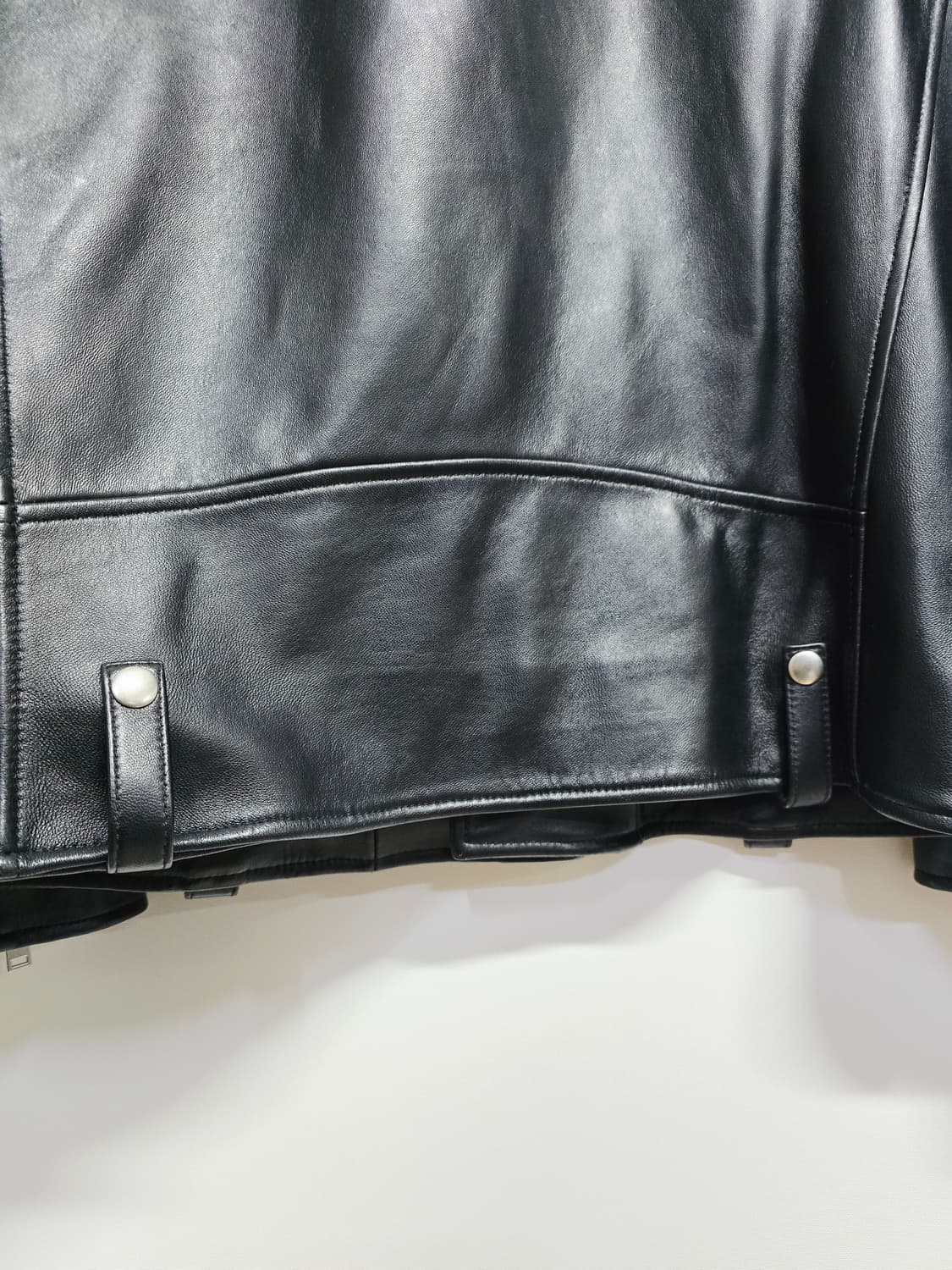 무신신스탠다드 블랙 레더 라이더 양가죽자켓 점퍼 상품이미지6