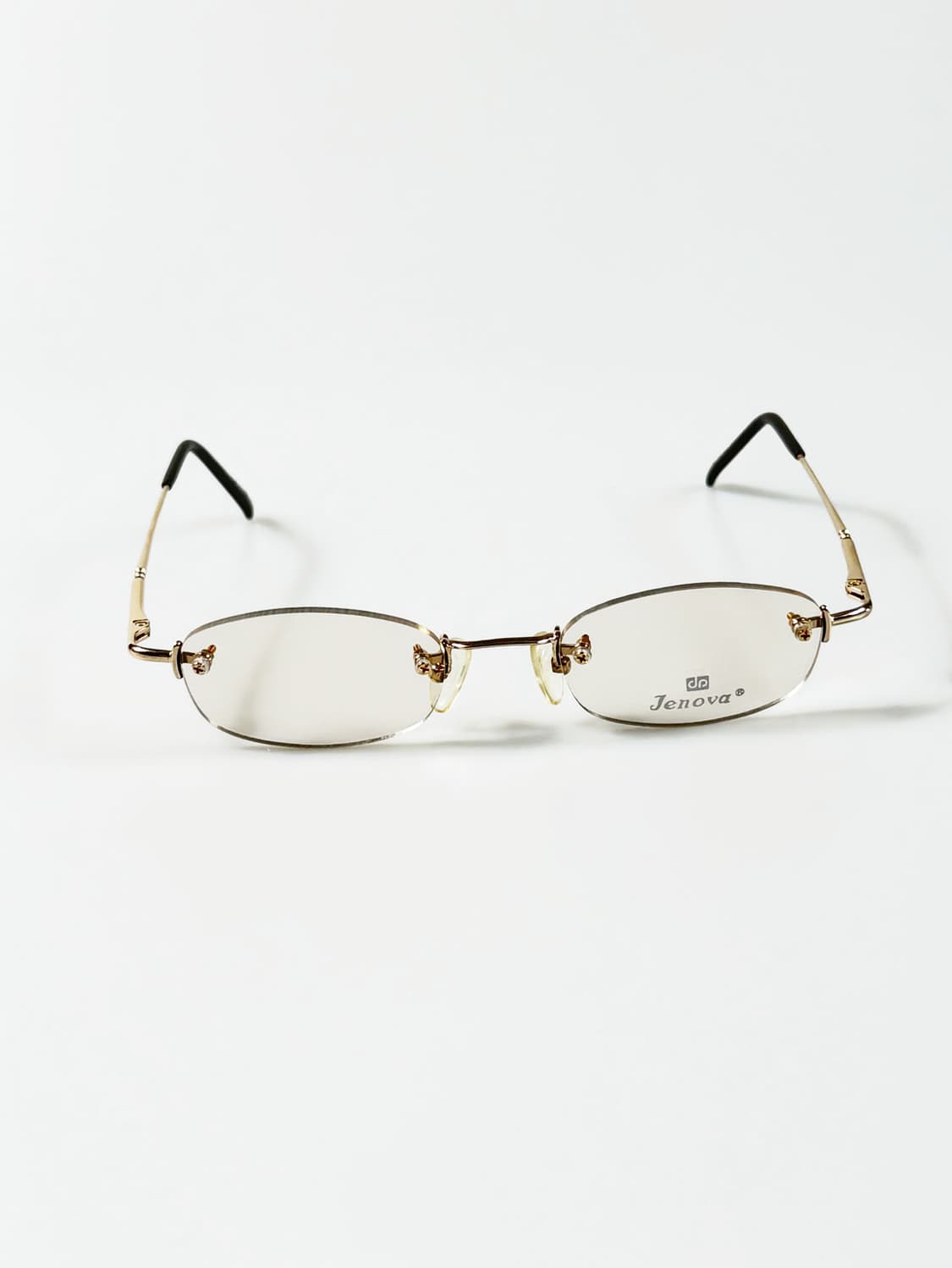 90s JENOVA 무테 스퀘어 틴트 빈티지 데드스탁 안경 상품이미지2