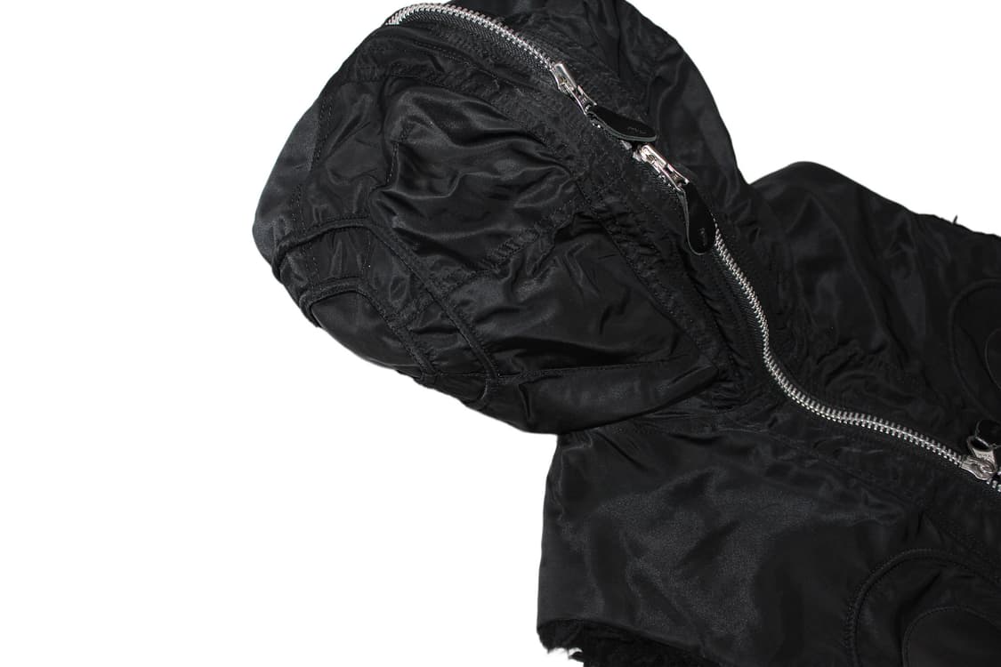 CABANE de ZUCCA 09AW 카반데주카 풀마스크 나일론 베스트 상품이미지9