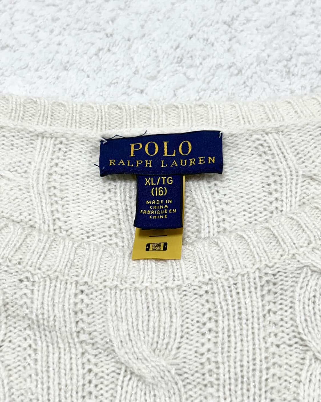 폴로 신형 글리터 크림 케이블니트 상품이미지7