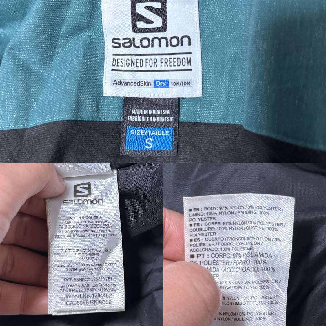 살로몬 투 톤 자켓 아웃도어 고프코어 상품이미지10