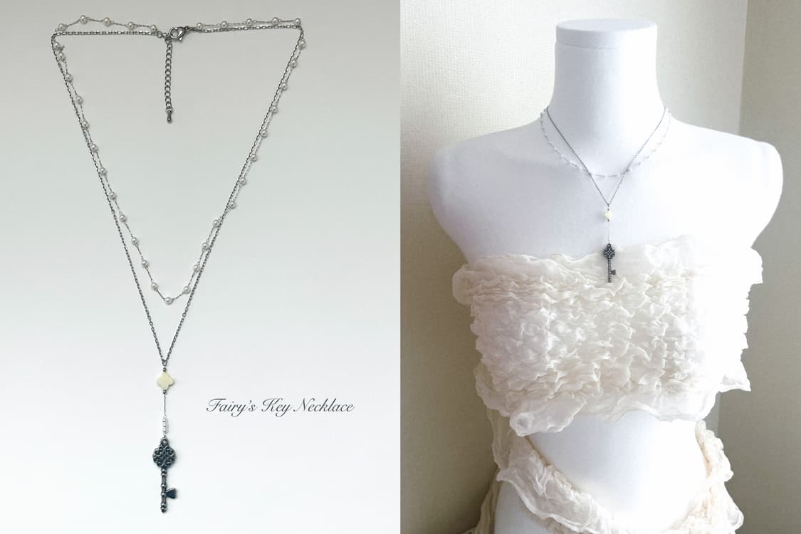 Fairy’s Key Necklace 열쇠 레이어드 써지컬 목걸이 상품이미지2