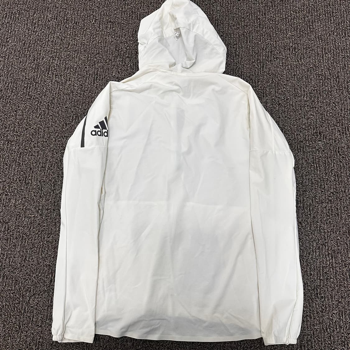 아디다스 여성 경량 바람막이 자켓 런닝복 운동복 아이보리 L 상품이미지5
