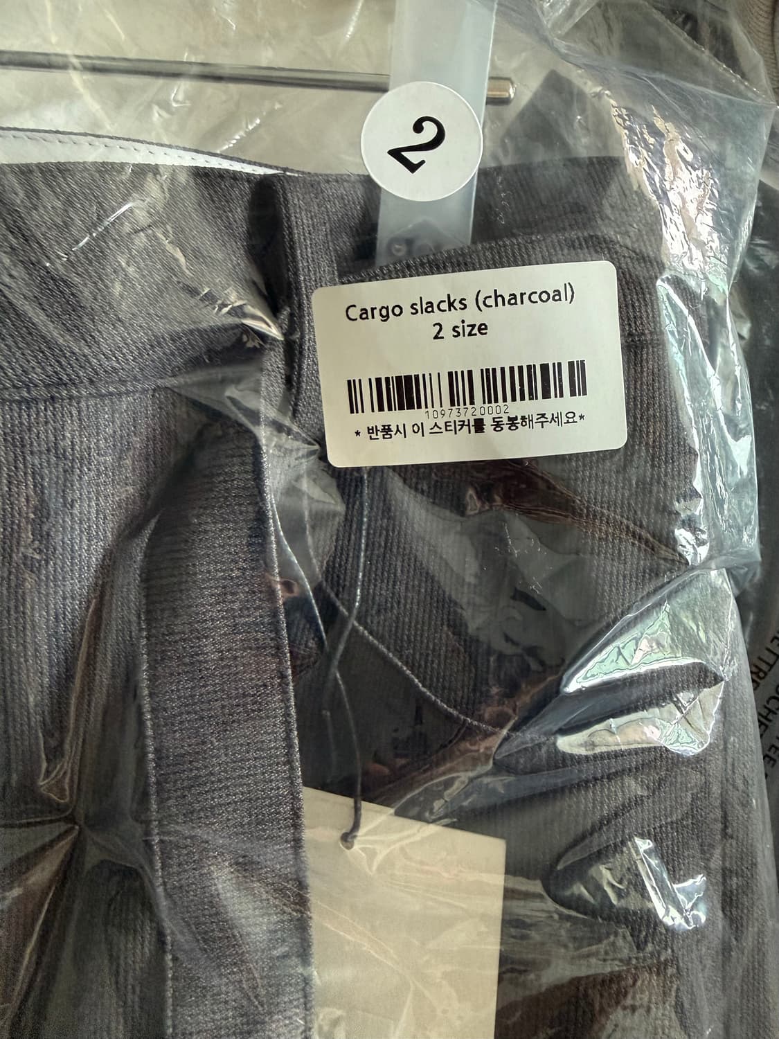 새) 블루브릭 Cargo slacks (charcoal) 상품이미지4