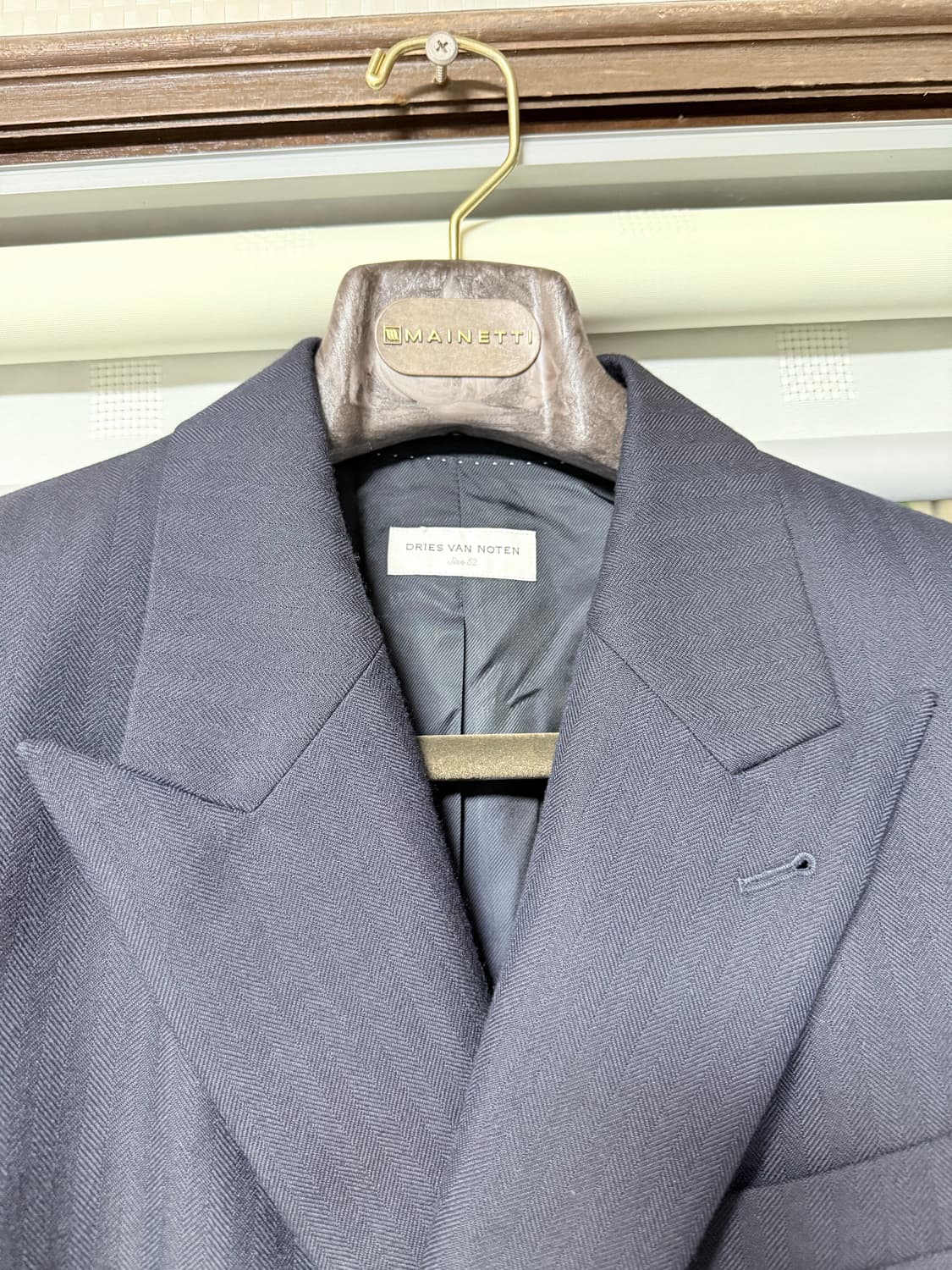 드리스반노튼 로밧 헤링본 더블 자켓 상품이미지1