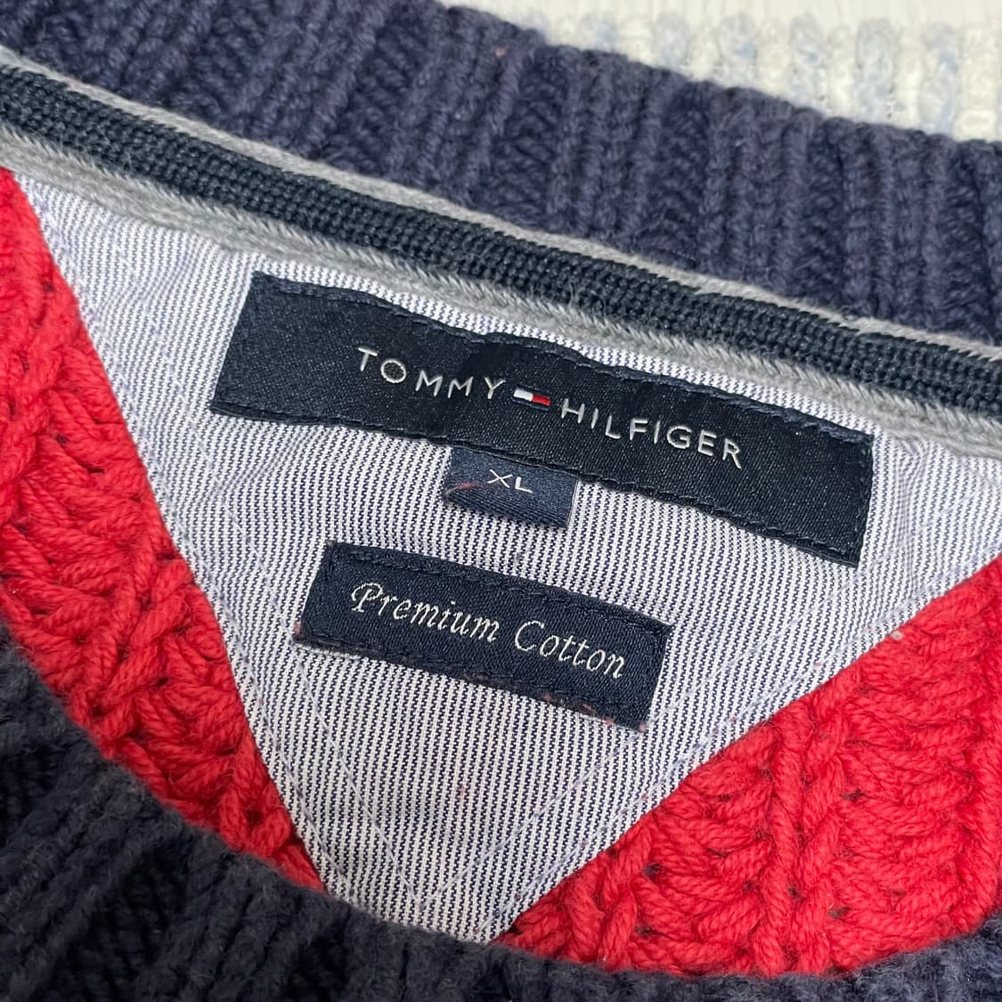 TOMMY HILFIGER 헤비코튼 크루넥 니트탑 상품이미지4