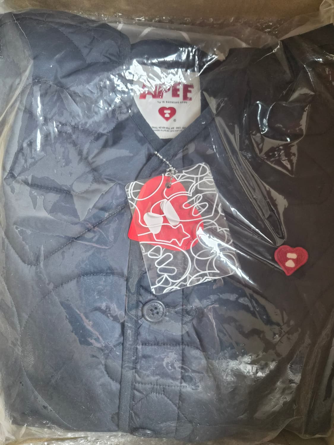 베이프 여성용 에이피 라인 퀼티드 자켓 상품이미지4