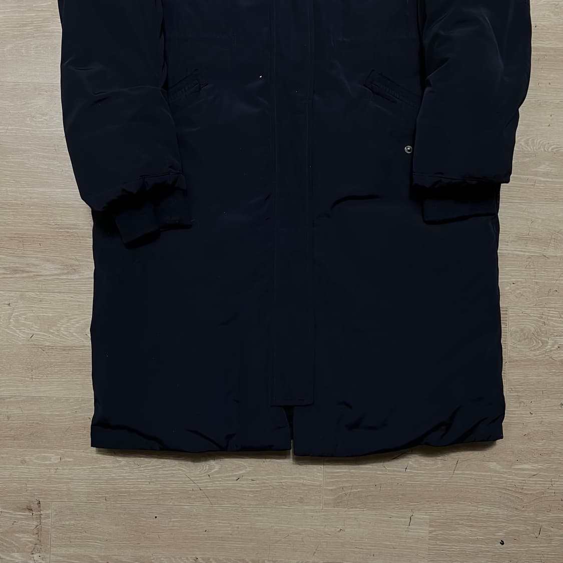 나인식스 뉴욕 여성 덕다운 후드 롱패딩 점퍼 [네이비] S/90(66) 상품이미지3