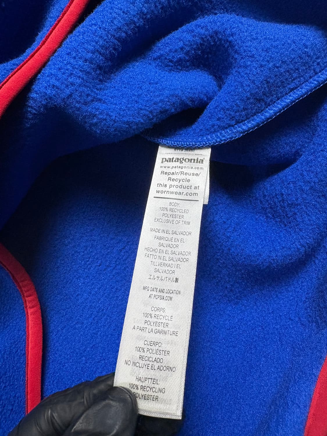 Patagonia 파타고니아 패세지 블루 헤비웨이트 신칠라 플리스 L 상품이미지5