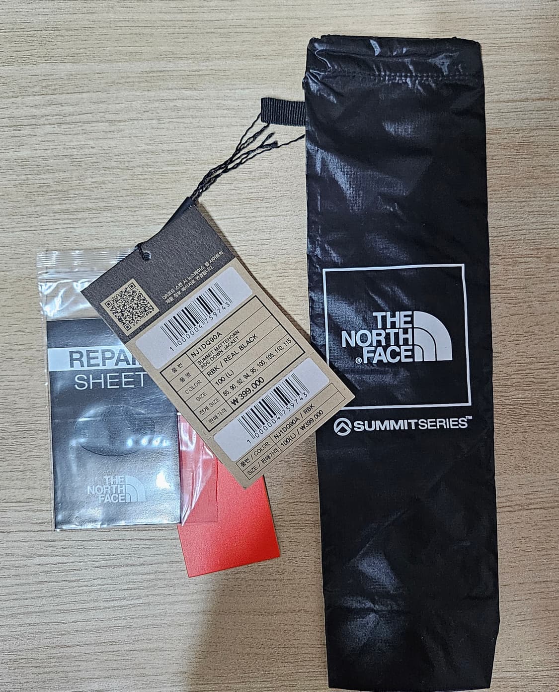 새 상품) 노스페이스 써밋 마테호른 rds 다운 자켓 리얼 블랙 상품이미지10