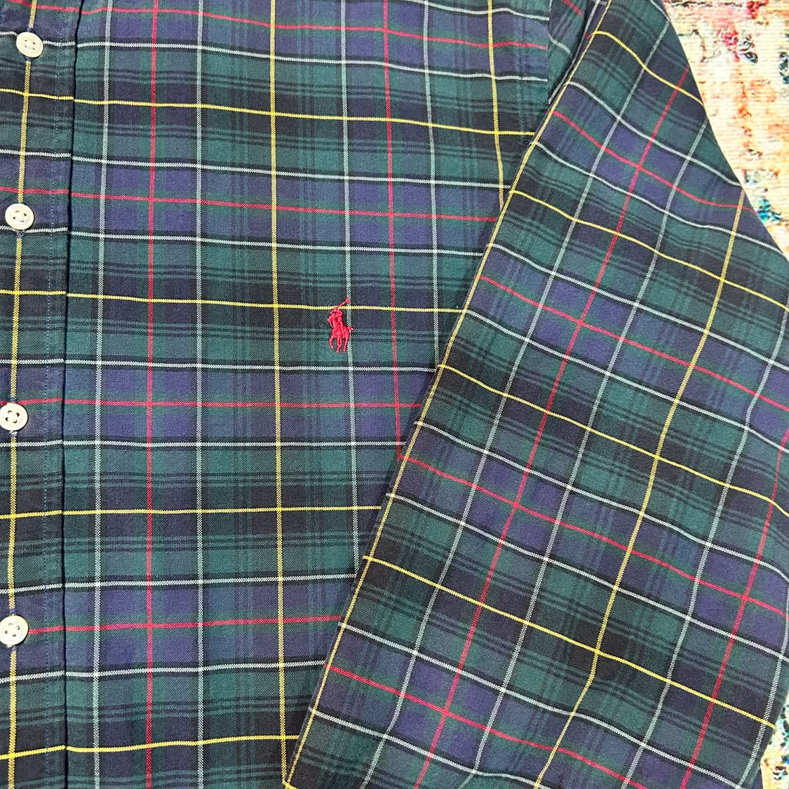 [2XL]폴로 랄프로렌 그린 체크셔츠 상품이미지3