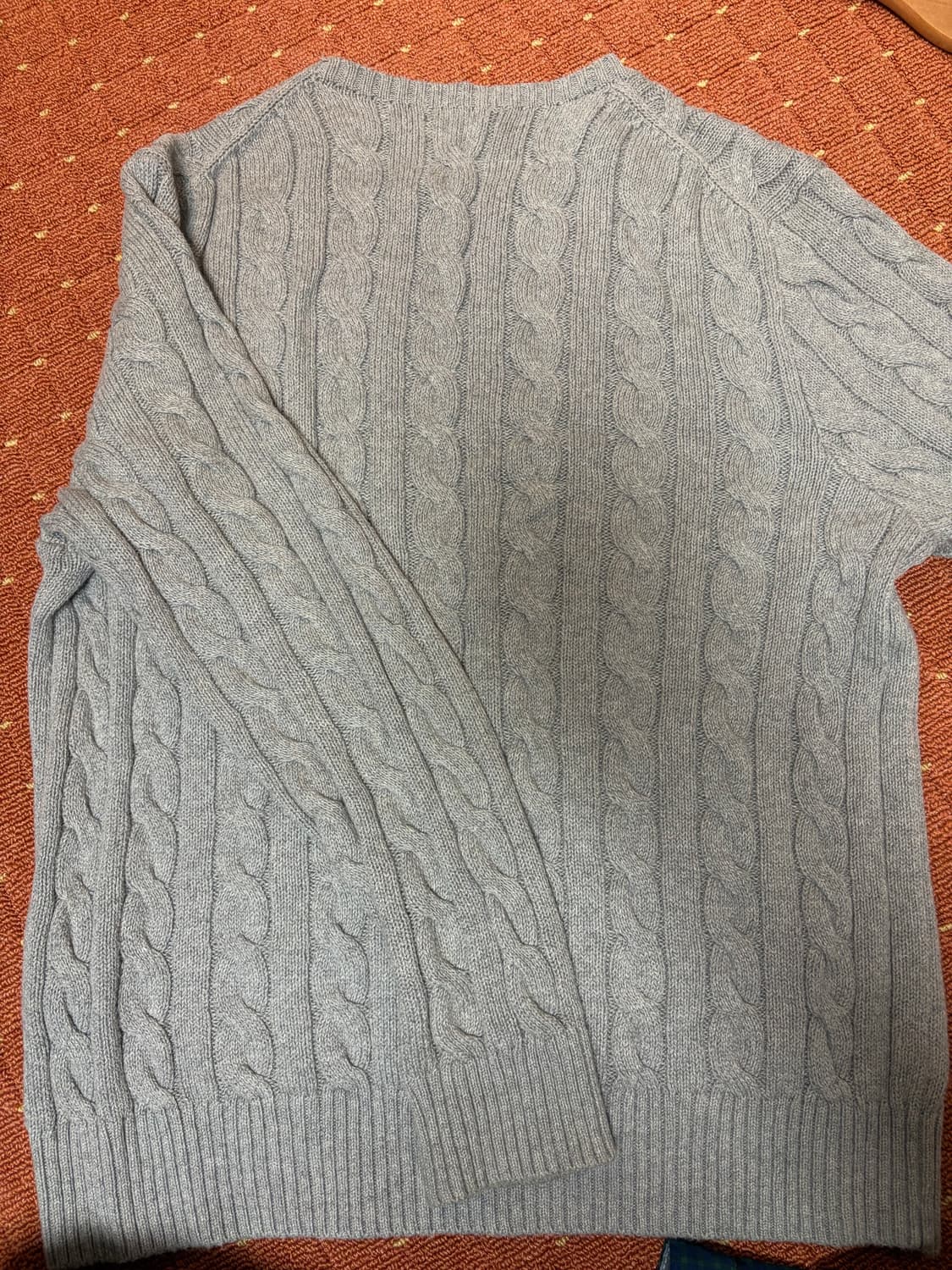 폴로 케이블니트 그레이 L 상품이미지4