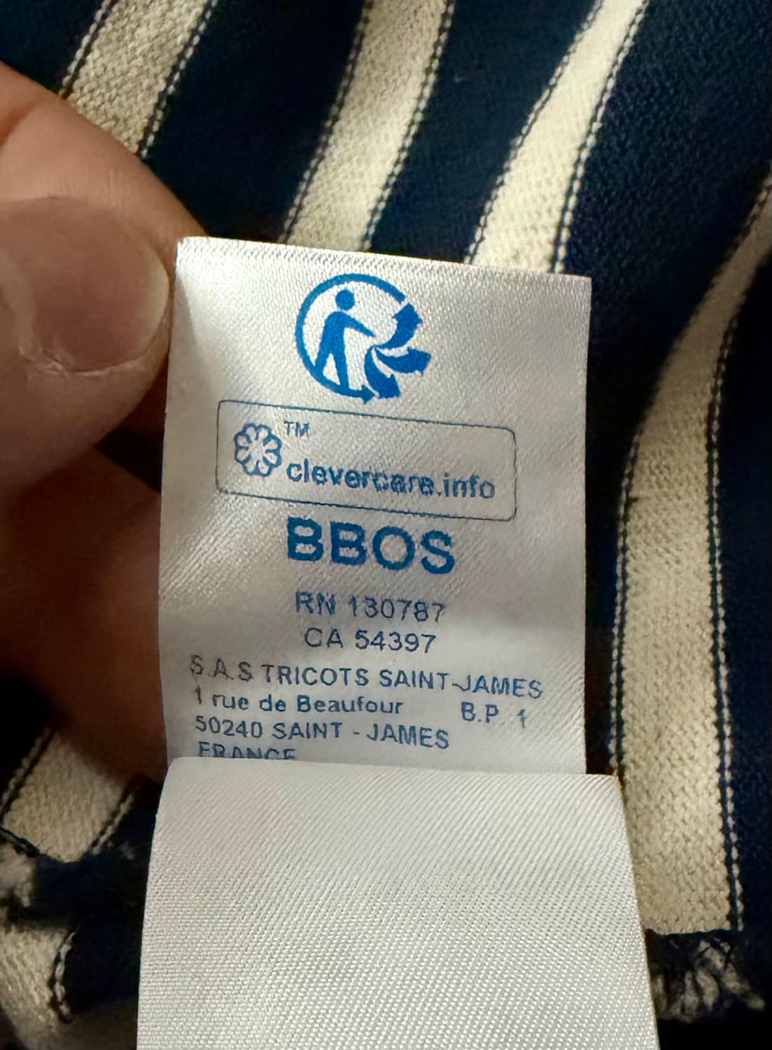 [세인트제임스] 길도 네이비 스트라이프 L (실측95-100) 상품이미지7