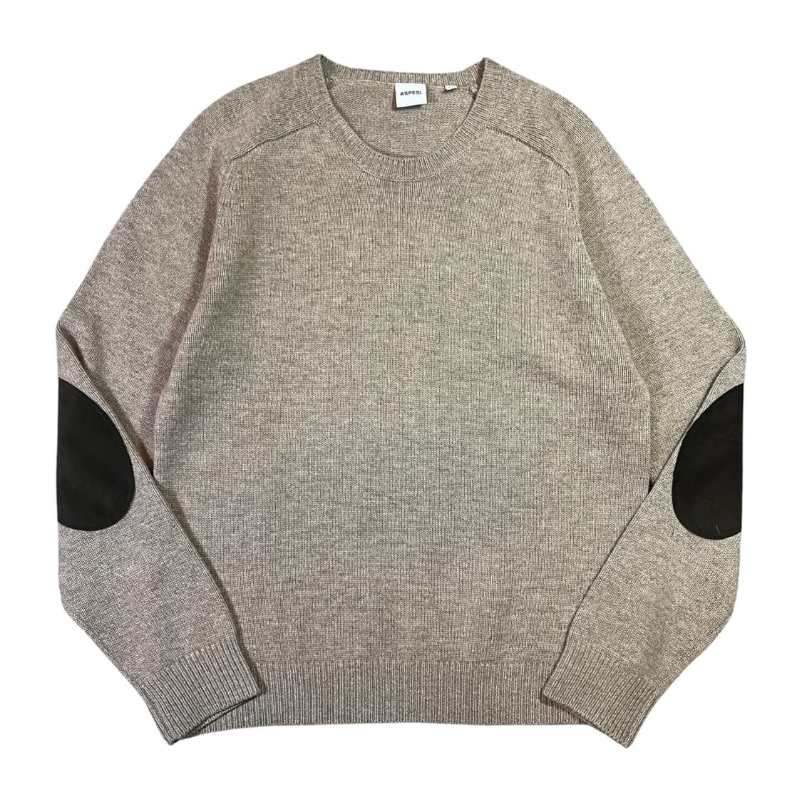 아스페시 엘보우 패치 울 니트 상품이미지1